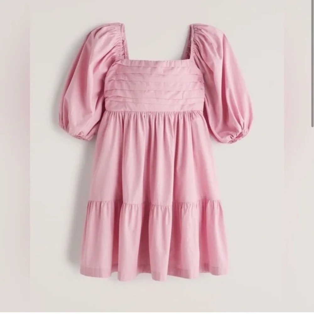 Abercrombie Emerson Poplin Puff Sleeve Dress